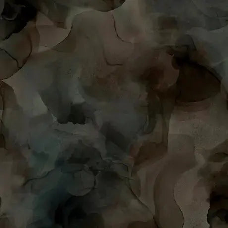 Black Charcoal Aura Watercolor Blender Wideback Cotton Fabric per yard Quilting Treasures Fabric