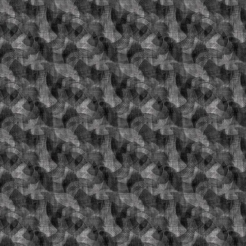 Black Charcoal Crescent Cotton Wideback Fabric per yard - Linda's Electric Quilters