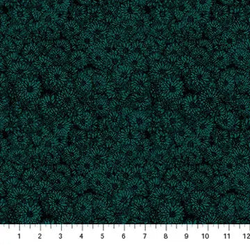 Black Dahlias Indelible by Anna Maria for Northcott Cotton 44"/45" Fabric Per Yard - Linda's Electric Quilters