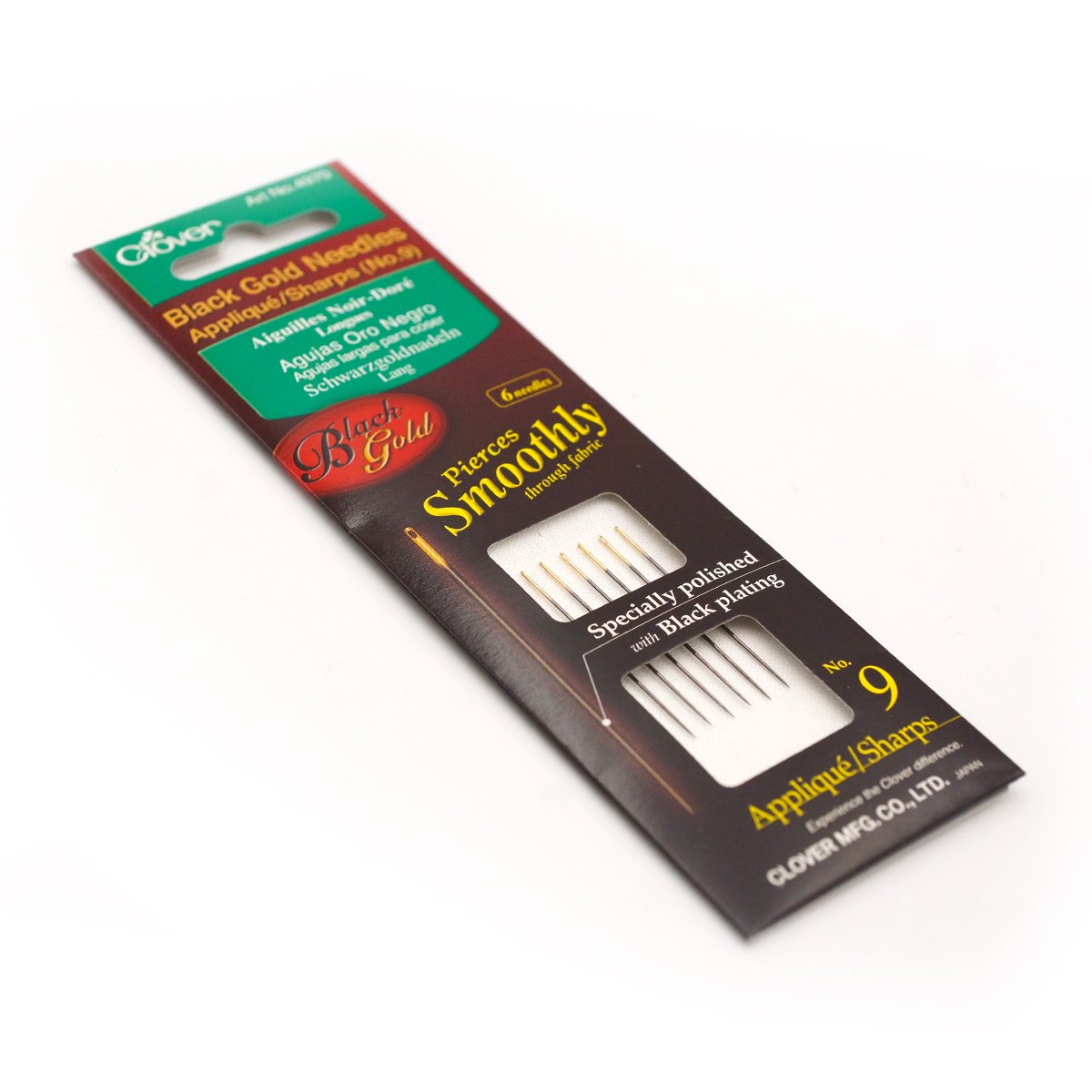 Black Gold Hand Sewing Needles (Applique/Sharps) No. 9