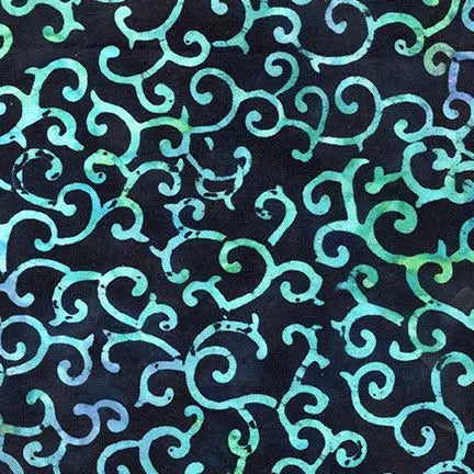 Black Iron Scrollwork Cotton Wideback Fabric per yard - Linda's Electric Quilters