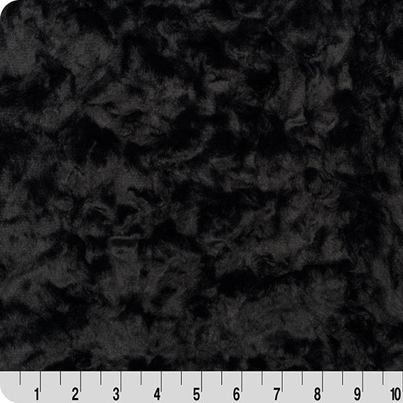 Black Luxe Cuddle Marble 58/60" Fabric Per Yard