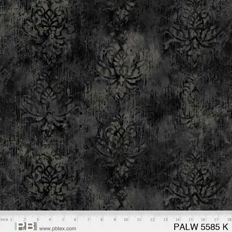 Black Palazzo Cotton Wideback Fabric Per Yard - Linda's Electric Quilters