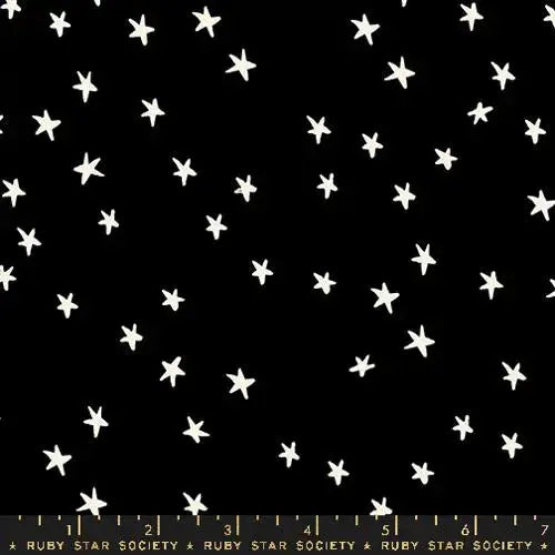 Black Starry Wideback Cotton Wideback Fabric per yard - Linda's Electric Quilters