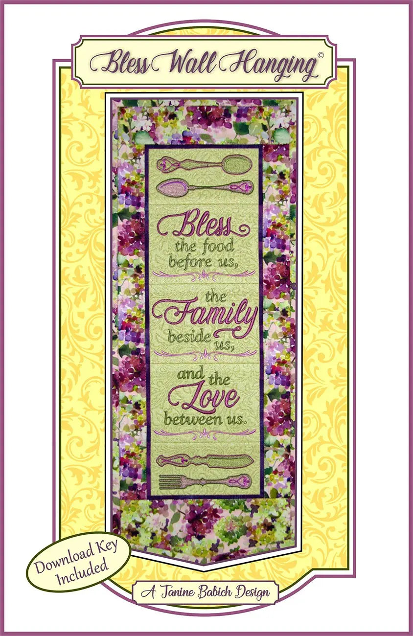 Bless Wall Hanging - Linda's Electric Quilters