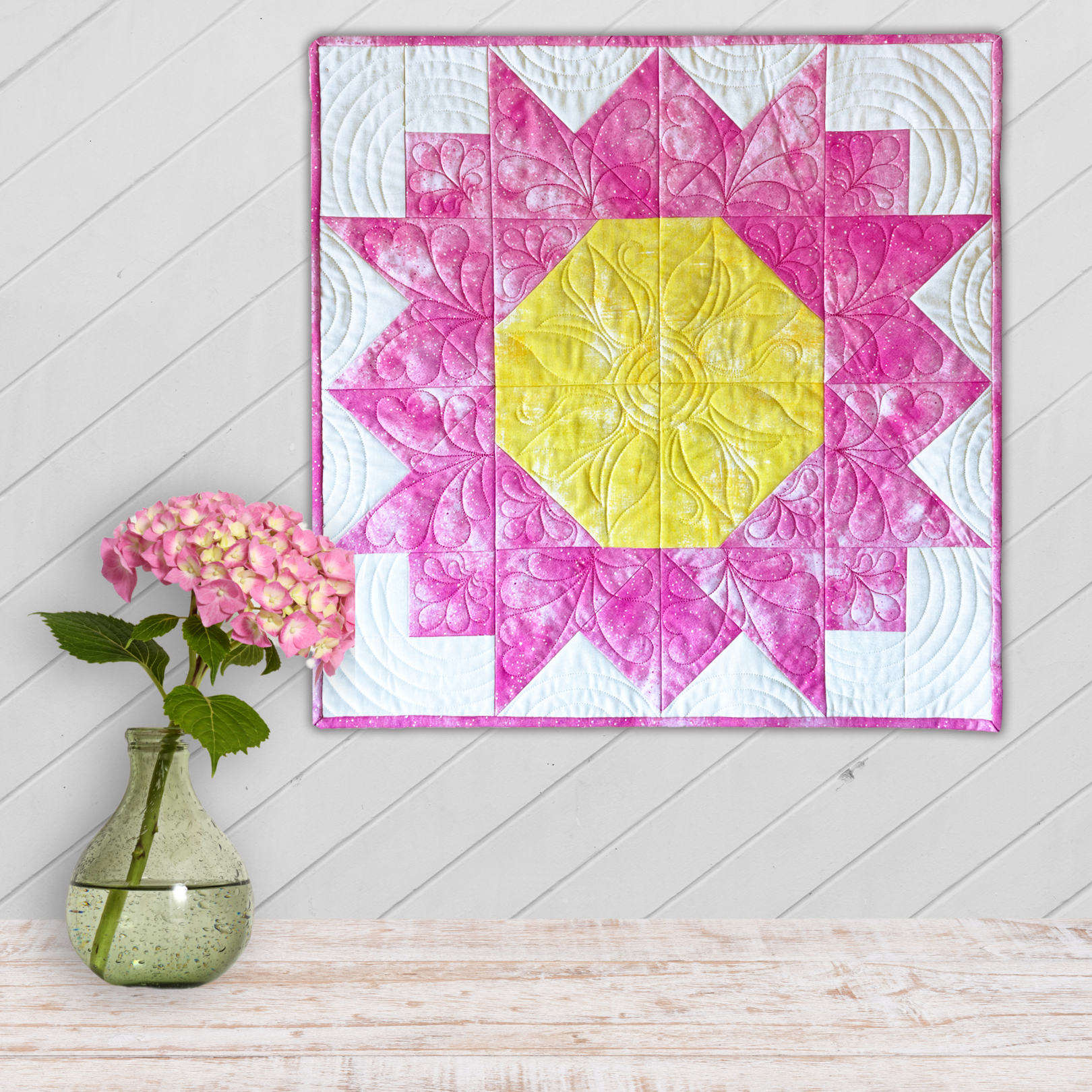 Bloom Quilt In-the-Hoop Quilt Embroidery Design Set Pickle Pie Designs