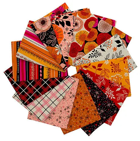 Blooms of Joy Fat Quarter Bundle Quilting Treasures Fabric