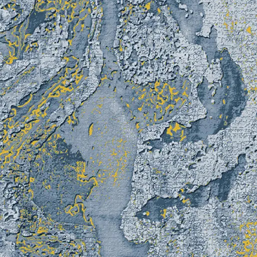 Blue Dried Clay Denim Cotton 44"/45" Fabric Per Yard Benartex Inc