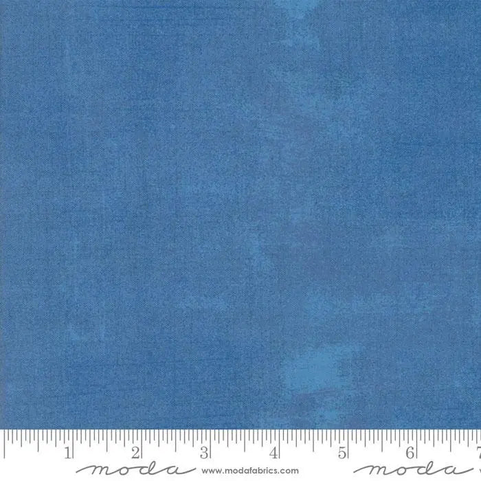 Blue Grunge Basics Delft 44"/45" Per Yard Moda Fabrics & Supplies