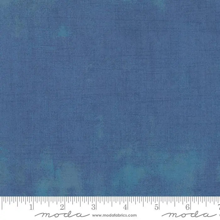 Blue Grunge Basics Sea 44"/45" Per Yard Moda Fabrics & Supplies