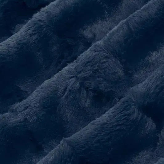 Blue Navy Luxe Cuddle Mirage 80" Fabric per yard - Linda's Electric Quilters
