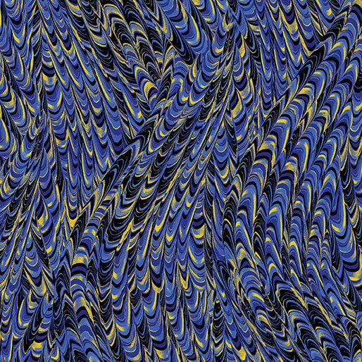 Blue Navy Marble Impressions Cotton 44"/45" Fabric Per Yard Benartex Inc