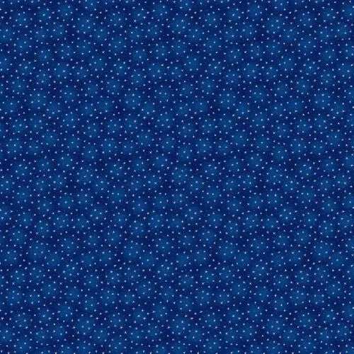 Blue Navy Starlet Cotton Wideback Fabric per yard - Linda's Electric Quilters