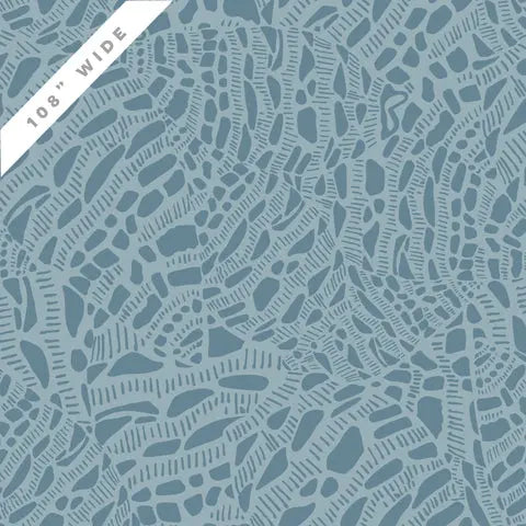 Blue Neverending Seashell Serenade Quilter's Weight Cotton Wideback Fabric per yard Cloud9 Fabrics