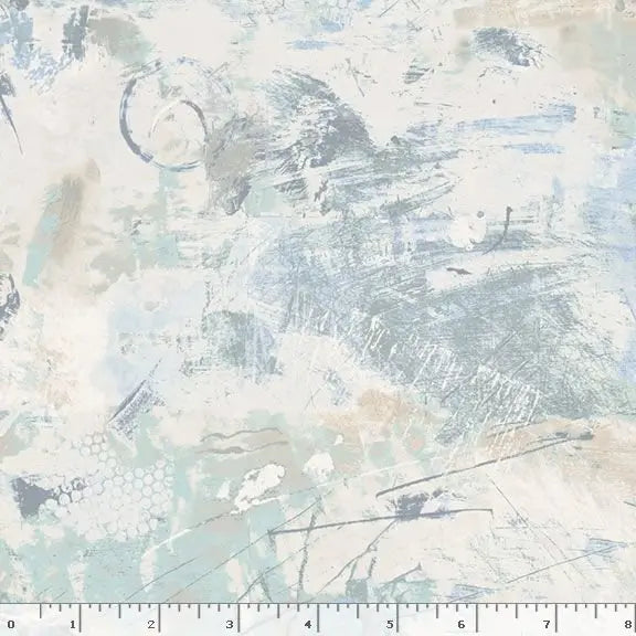Blue Paint Cotton Wideback Fabric Per Yard - Linda's Electric Quilters
