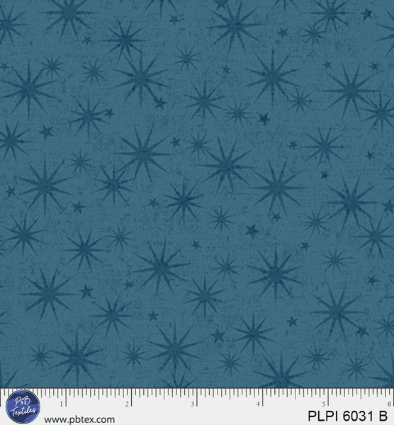 Blue Star Starburst, Love, Pickleball Cotton 44”/45” Fabric Per Yard
