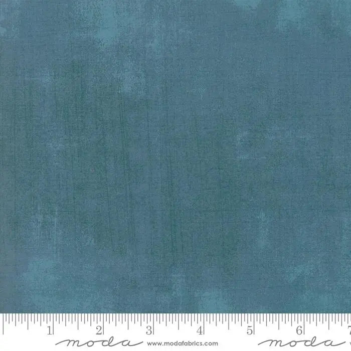 Blue Turquoise Grunge Basics Cabana - 44/45" Per Yard Moda Fabrics & Supplies