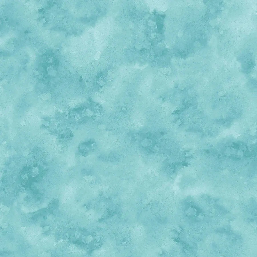 Blue Turquoise Haze Cotton Wideback Fabric per yard Wilmington Fabrics