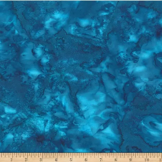 Blue Wade Watercolor Waves Wideback Fabric per yard - Linda's Electric Quilters