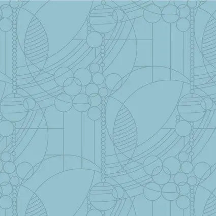 Blue Water Palette March Balloons Cotton Wideback Fabric per yard - Linda's Electric Quilters