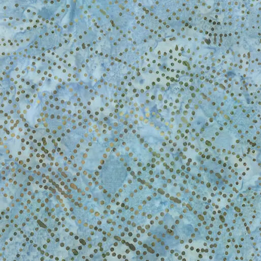 Blue Wave Dots Cotton 44"/45" Fabric Per Yard Benartex Inc