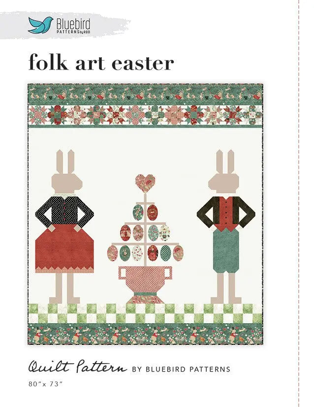 Bluebird Patterns Folk Art Easter Quilt Pattern Checker Distributor