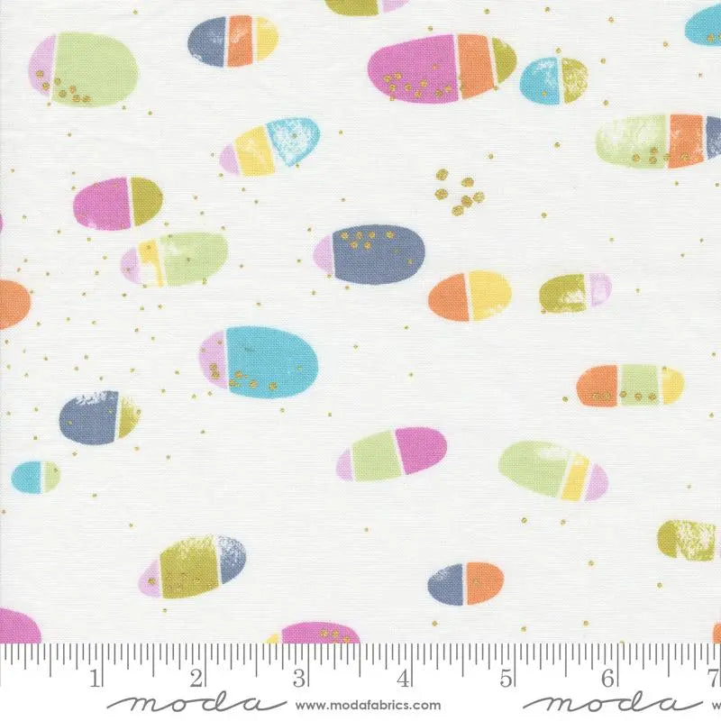 Bluish Flirtation Playful Lace 44"/45" Fabric Per Yard Moda Fabrics & Supplies