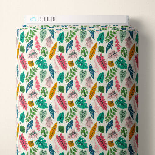 Bohemian Paradise - Exotic Leaves 44" / 45" Fabric Per Yard