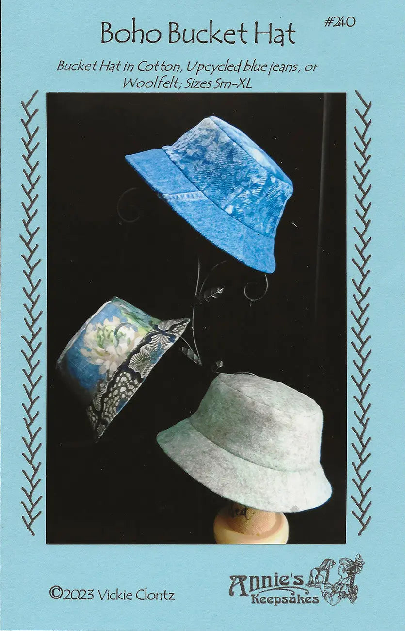 Boho Bucket Hat - Linda's Electric Quilters