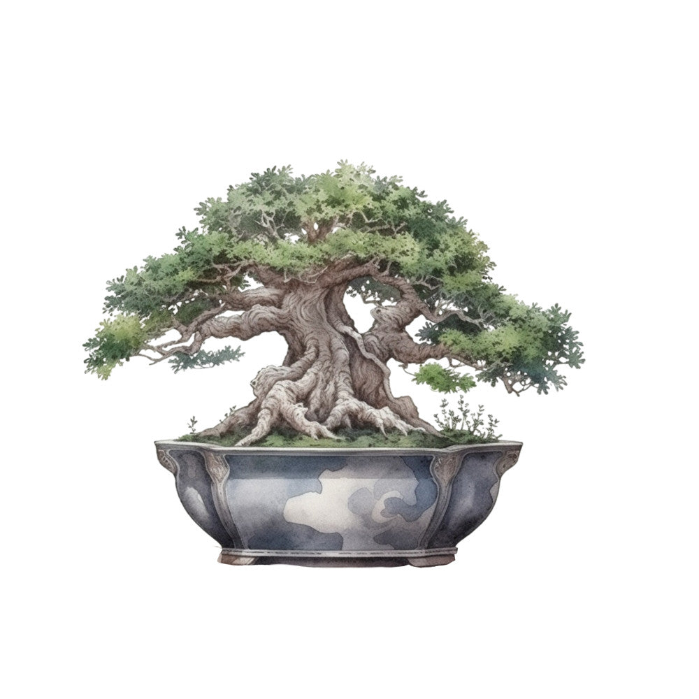 Bonsai Tree Fabric Panel 10