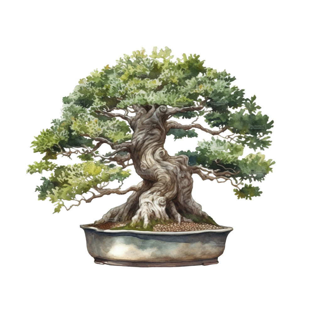 Bonsai Tree Fabric Panel 12