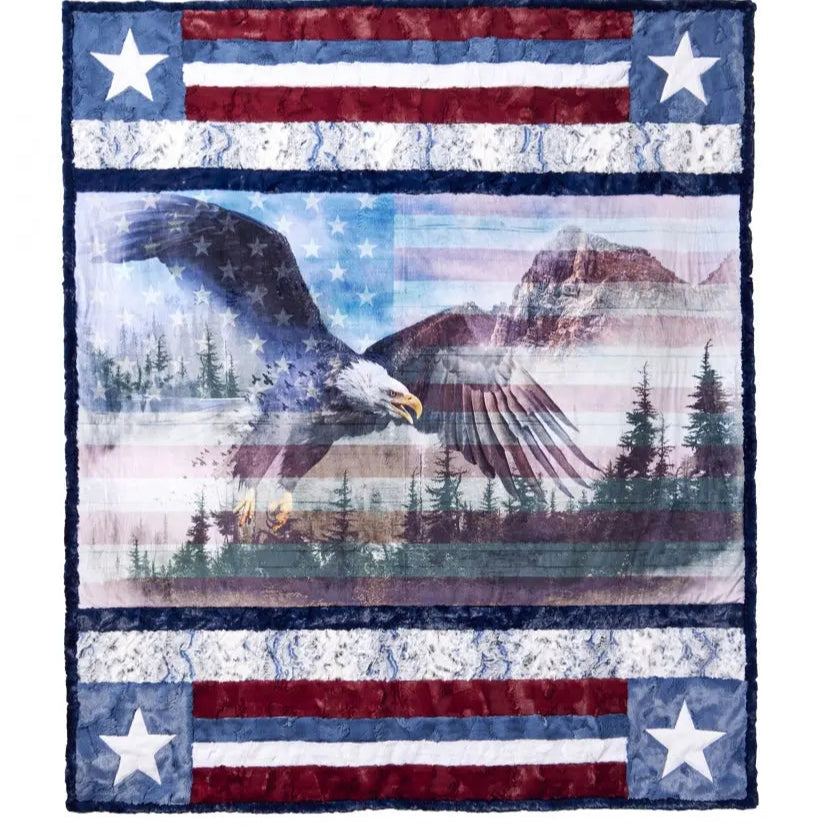 Borderline Cuddle® Kit - Home of the Brave - Linda's Electric Quilters