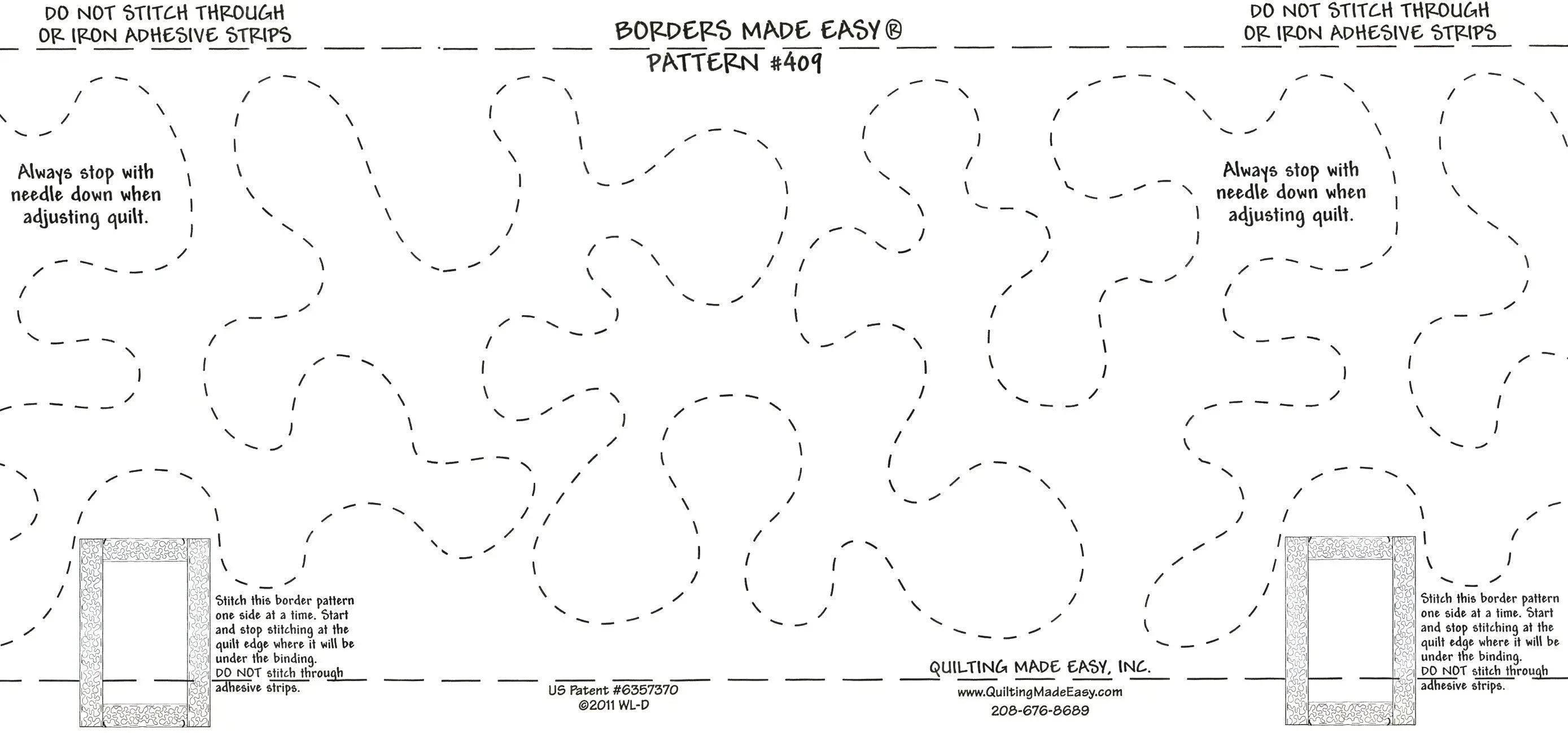 Borders Made Easy Continuous Stipple 5in x 26ft - Linda's Electric Quilters
