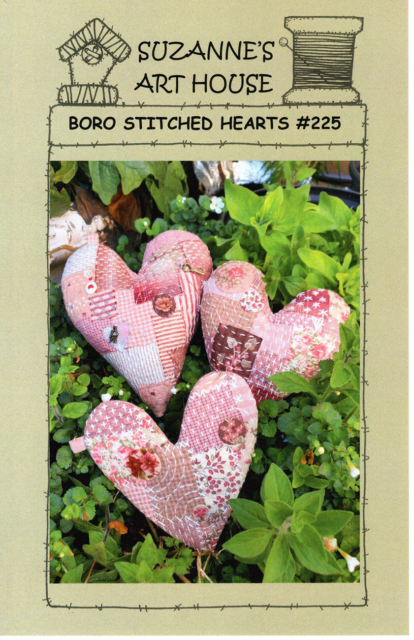 Boro Stitched Hearts