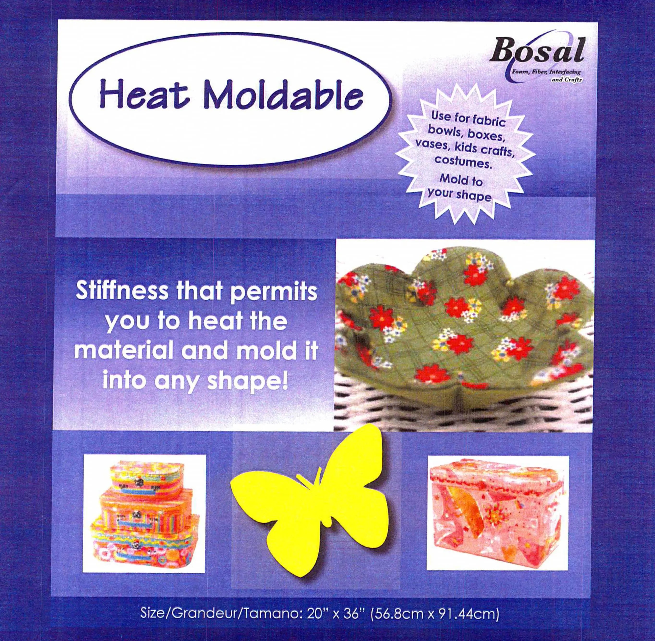 Bosal Heat Moldable Stabilizer 20in x 36in - Linda's Electric Quilters