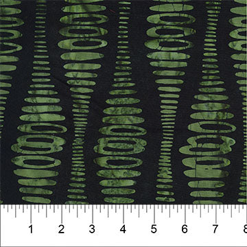 Bottle Green Ripple Stripe Abstract Bubble Pop 83702-99 Cotton 44”/45” Fabric Per Yard