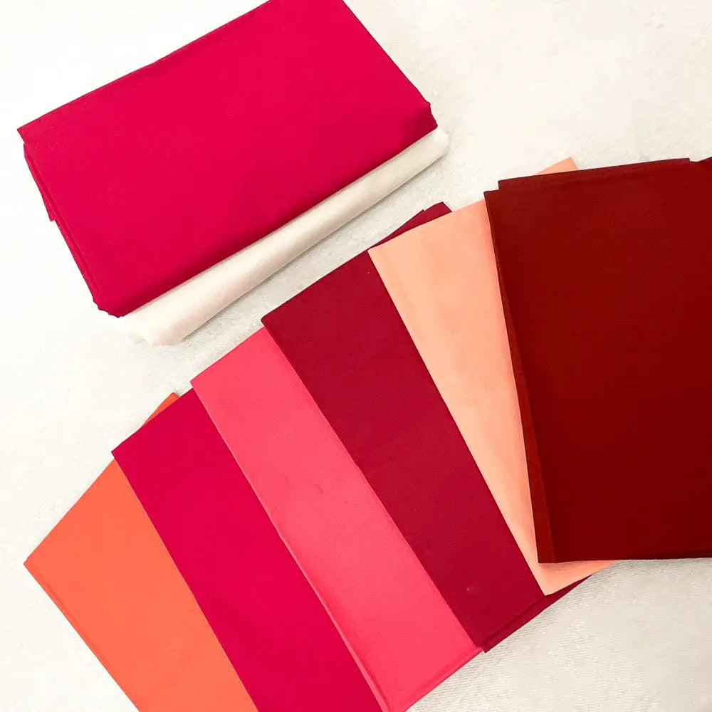 Boundless Coordinated Stash Builder Bundle - Arrowhead - various solid fabrics 5 3/4 yards total Fabric Depot