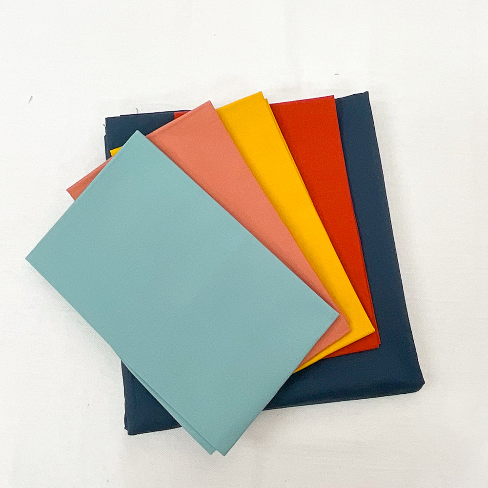 Boundless Coordinated Stash Builder Bundle - Color Block - various solid fabrics 3 1/4 yards total