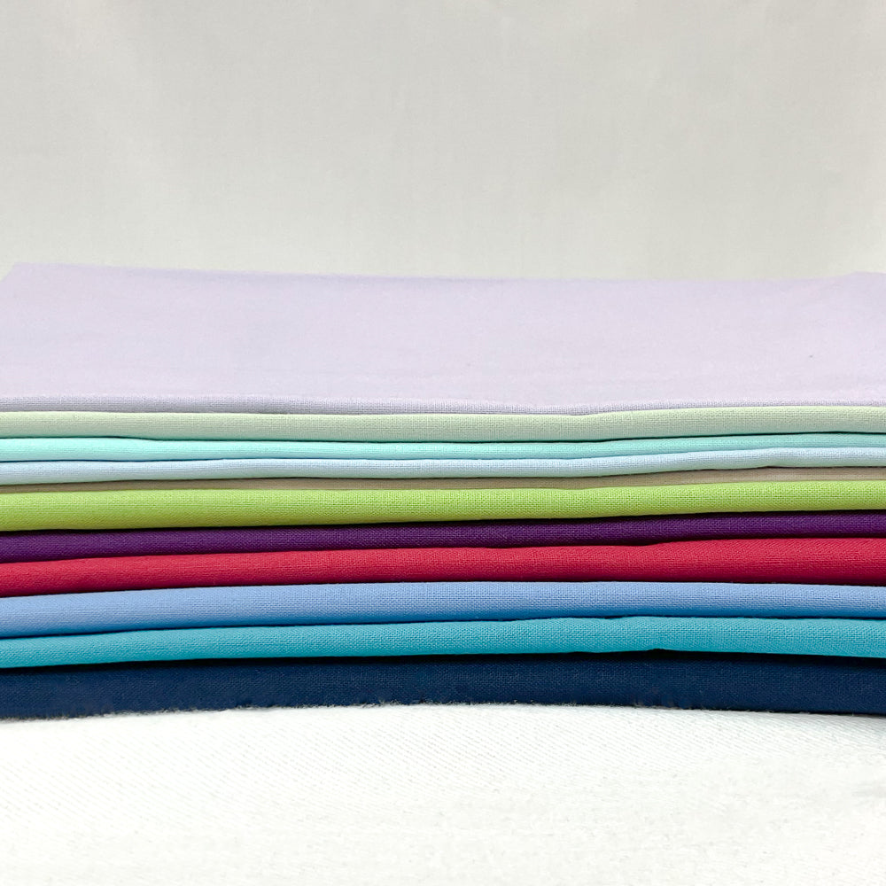 Boundless Coordinated Stash Builder Bundle - Lancaster Square - various solid fabric 16 3/4 yards total