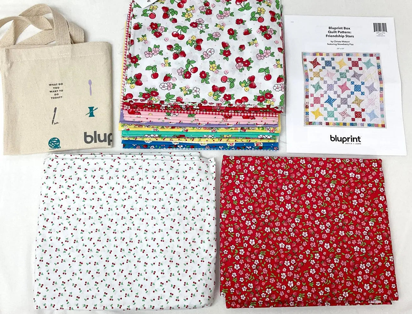 Boundless Coordinated Stash Builder Kit Bundle - Friendship Stars - Pattern and Fabric - various print fabrics 13.25 yards total Fabric Depot