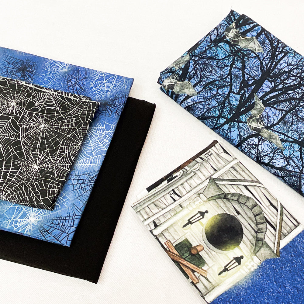 Boundless Raven Moon Kit - Spooky Colorstory - Lynnea Washburn - includes Harvest Flight pattern and 3 1/2 total yards fabric