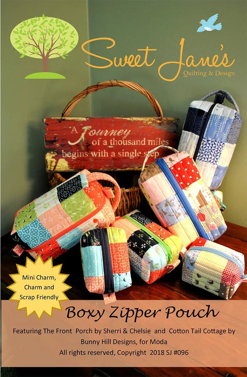 Boxy Zipper Pouch - Linda's Electric Quilters