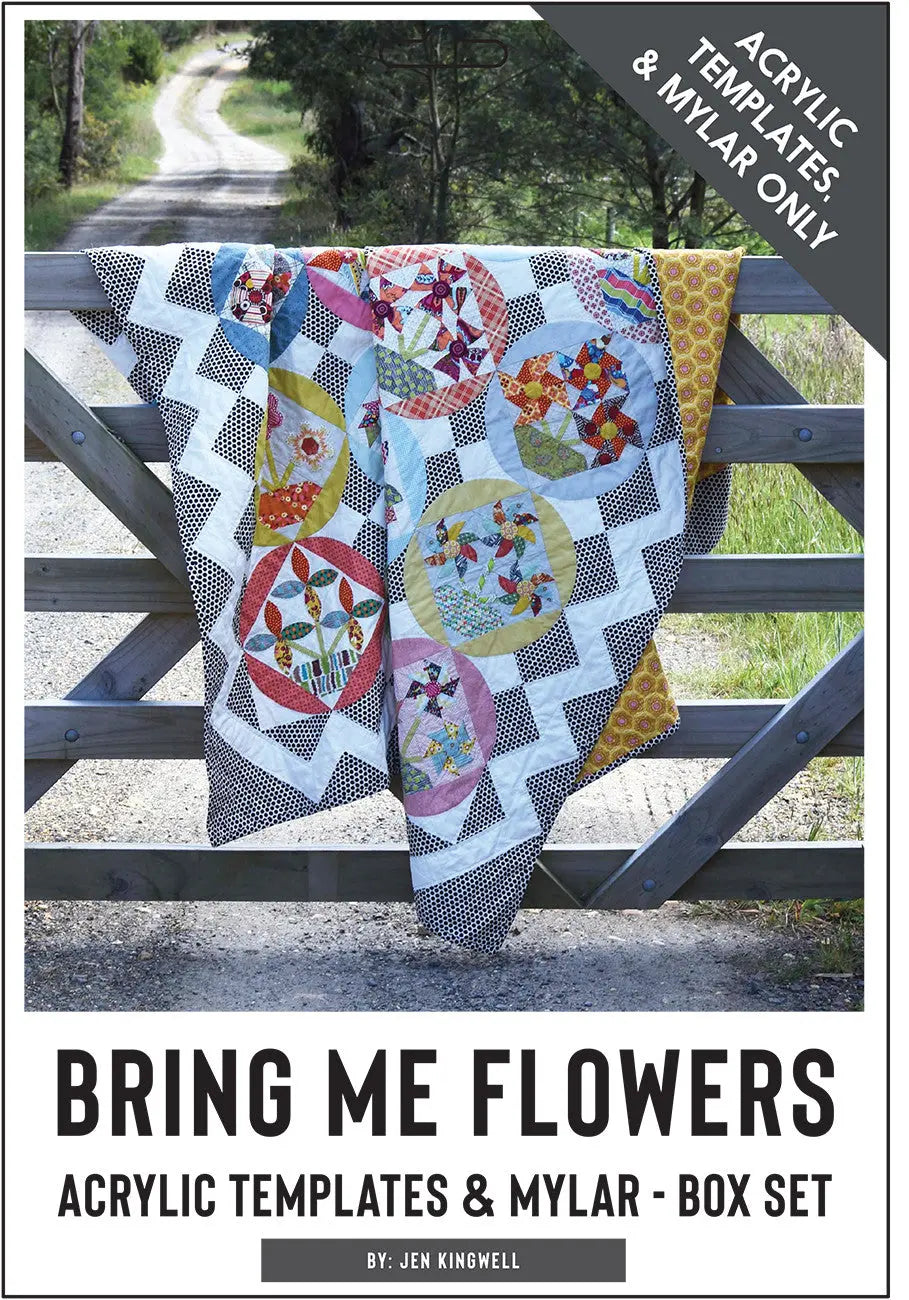 Bring Me Flowers Arcylic Templates & Mylar Only - Linda's Electric Quilters