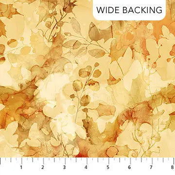 Brown Autumn Breeze Cotton Wideback Fabric - ( 7/8 Yard Pack )