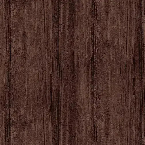 Brown Espresso Washed Wood Cotton Wideback Fabric