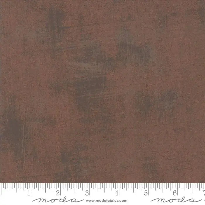 Brown Grunge Basics Rum Raisin 44"/45" Per Yard Moda Fabrics & Supplies