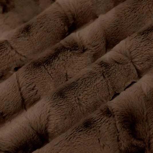 Brown Truffle Luxe Cuddle Mirage 80" Fabric per yard - Linda's Electric Quilters