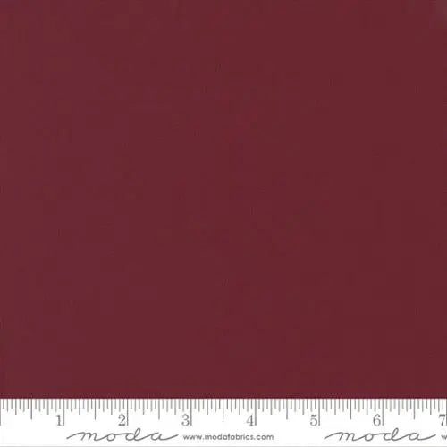Burgundy Bella Solids 44"/45" Fabric Per Yard Moda Fabrics & Supplies