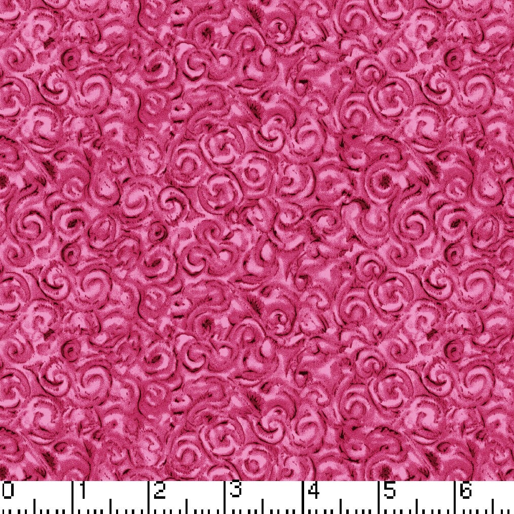 Burgundy Twister 45" Wide Cotton Fabric Per Yard