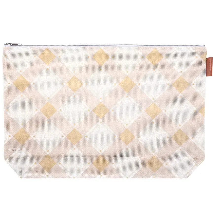 Burlap Mad for Plaid Project Bag - Linda's Electric Quilters